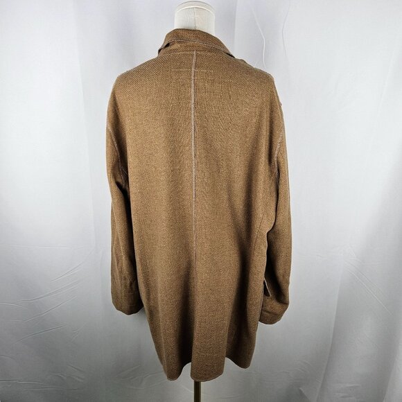 Trixi Schober Cashmere Blazer Jacket Sz 14 Tan Germany Luxury Minimalist Casual - Picture 5 of 11